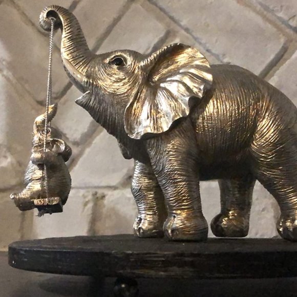 Elephant Jungle Decor African Safari Figurine Animal Mantel Table Decoration New - Picture 4 of 7